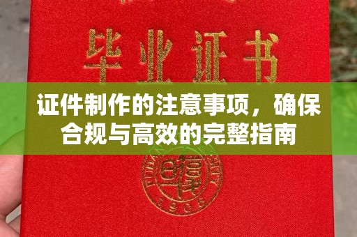 建湖证件制作的注意事项，确保合规与高效的完整指南