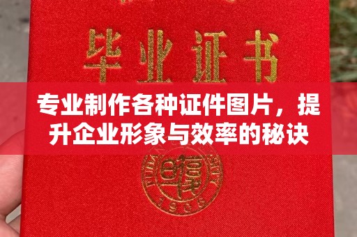 建湖专业制作各种证件图片，提升企业形象与效率的秘诀