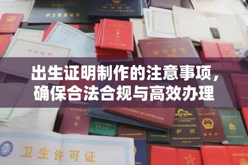 建湖出生证明制作的注意事项，确保合法合规与高效办理