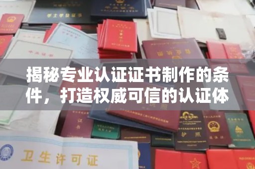 建湖揭秘专业认证证书制作的条件，打造权威可信的认证体系