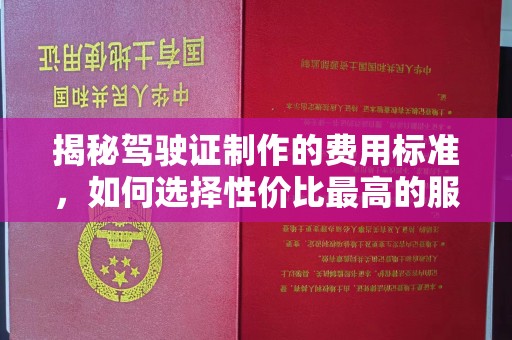 建湖揭秘驾驶证制作的费用标准，如何选择性价比最高的服务？